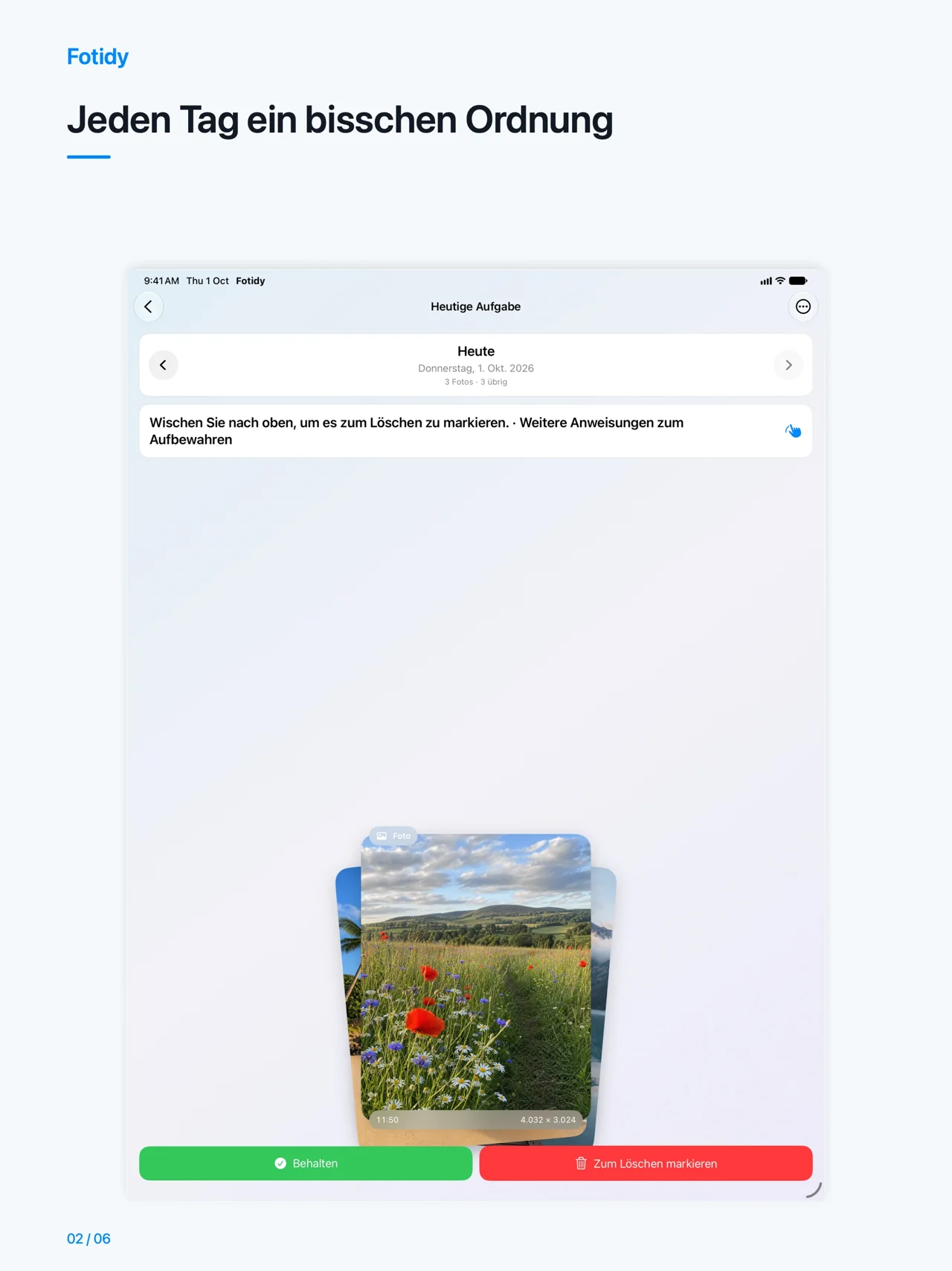 iPad · Jeden Tag ein bisschen Ordnung