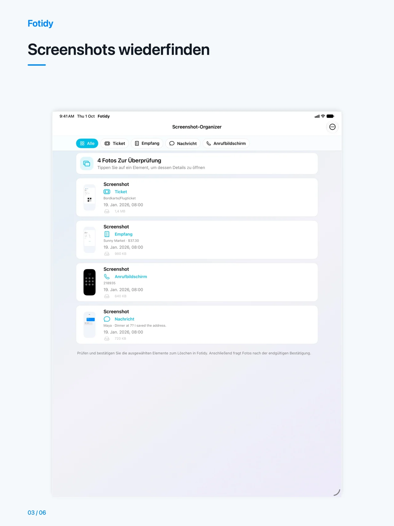iPad · Screenshots wiederfinden
