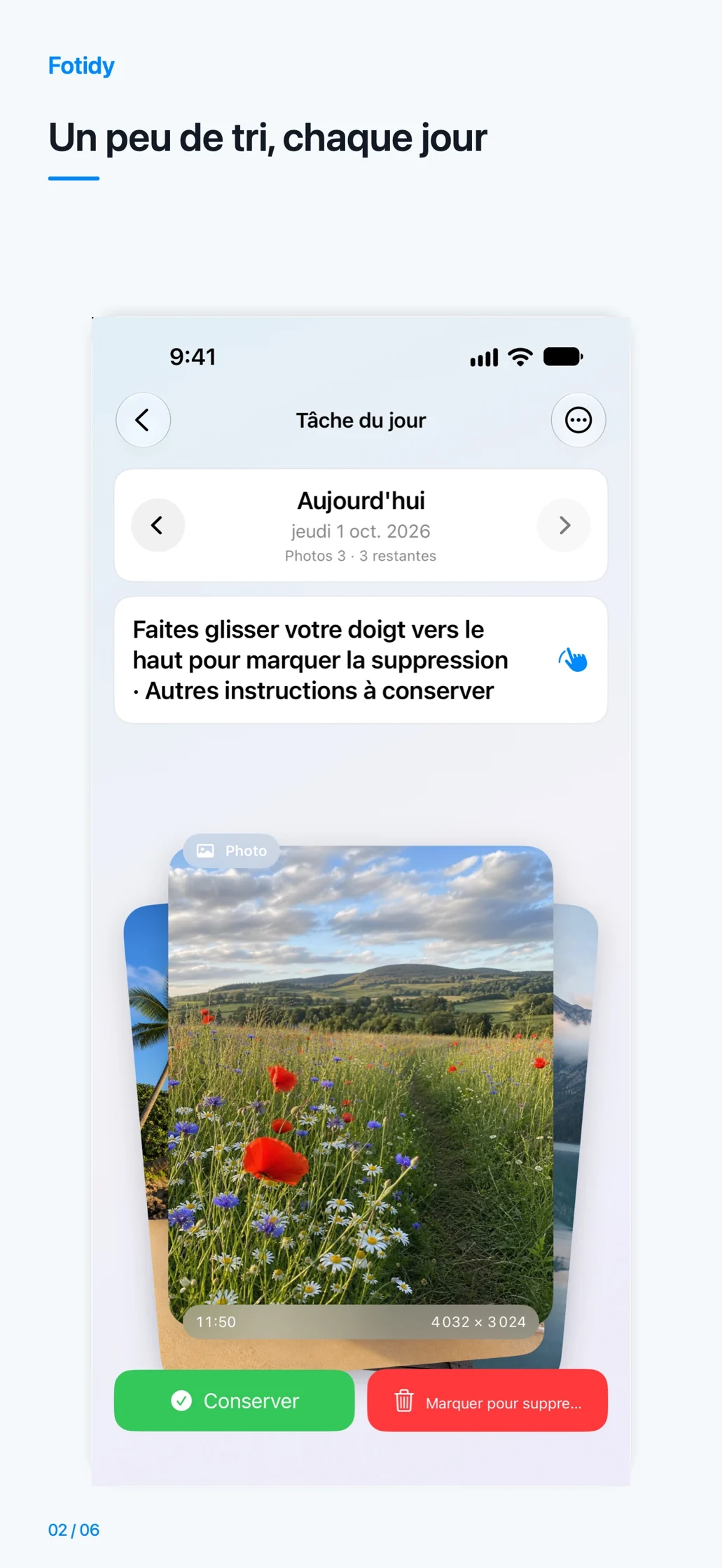 iPhone · Un peu de tri, chaque jour