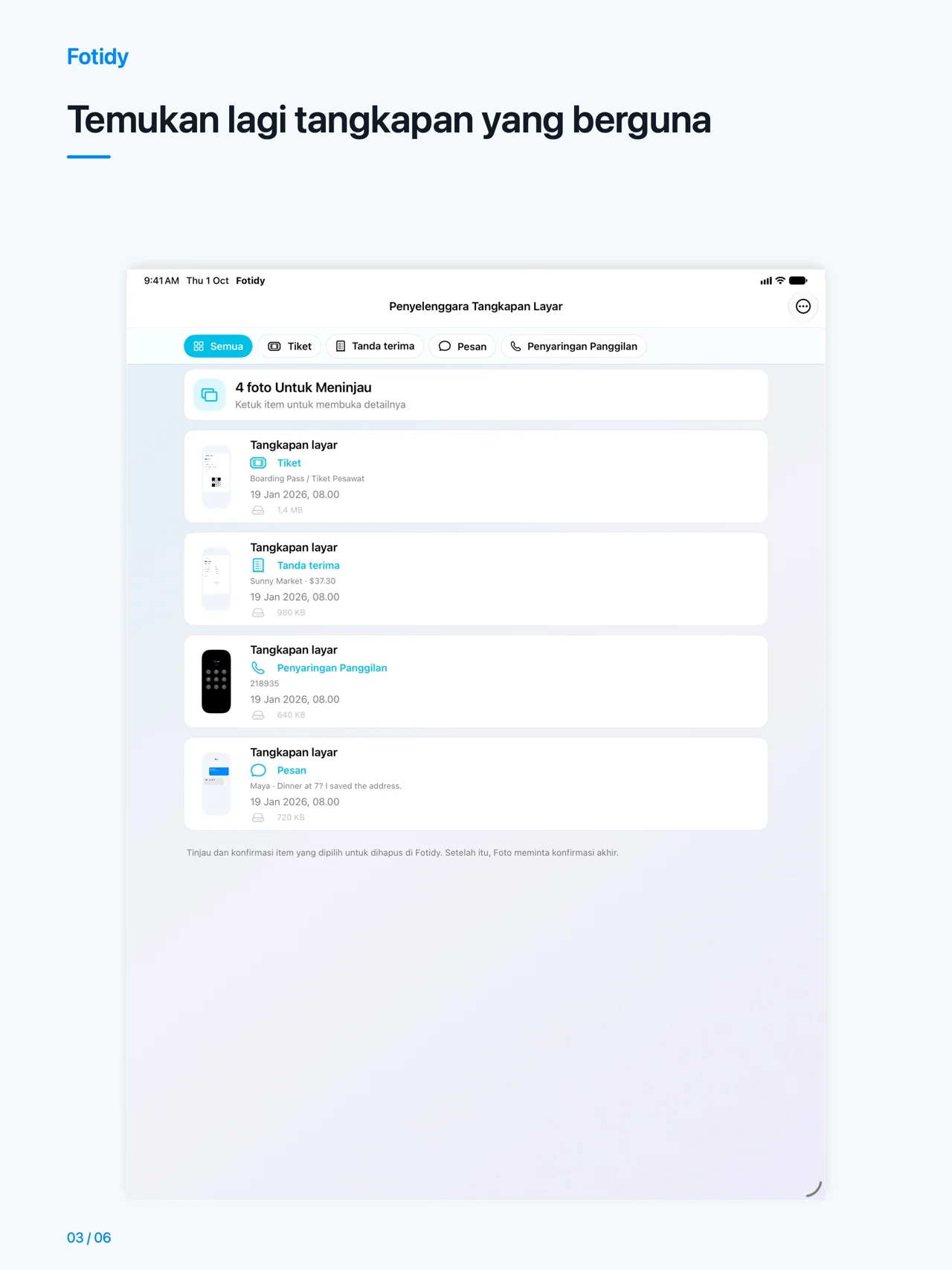 iPad · Temukan lagi tangkapan yang berguna
