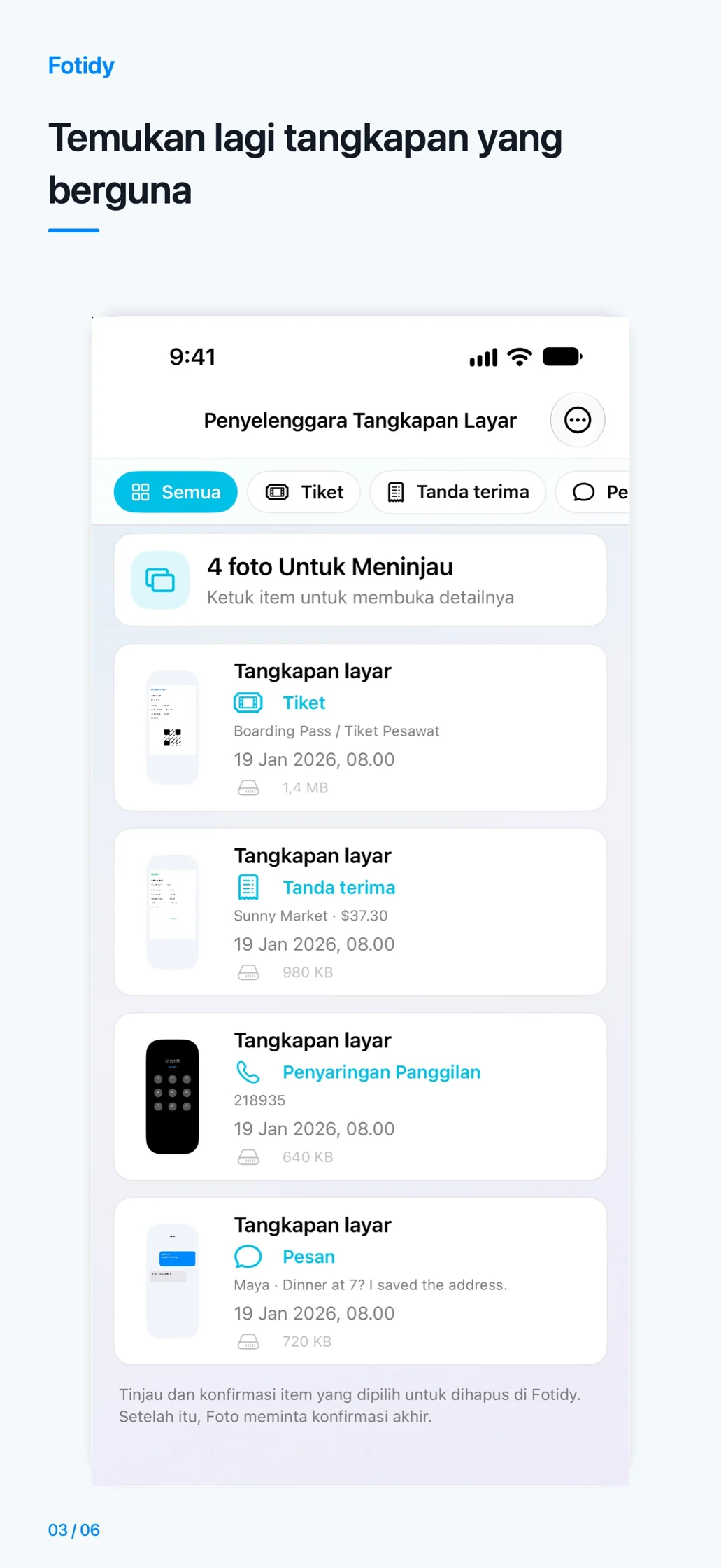 iPhone · Temukan lagi tangkapan yang berguna