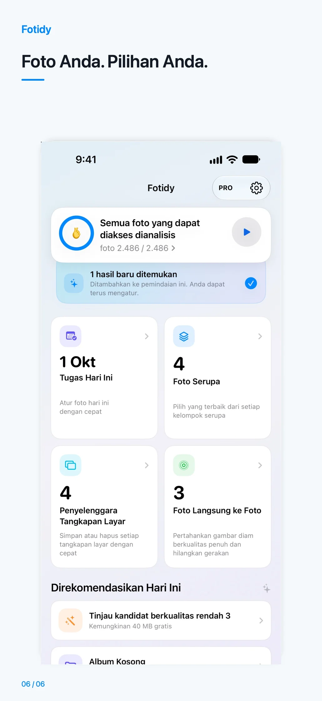 iPhone · Foto Anda. Pilihan Anda.
