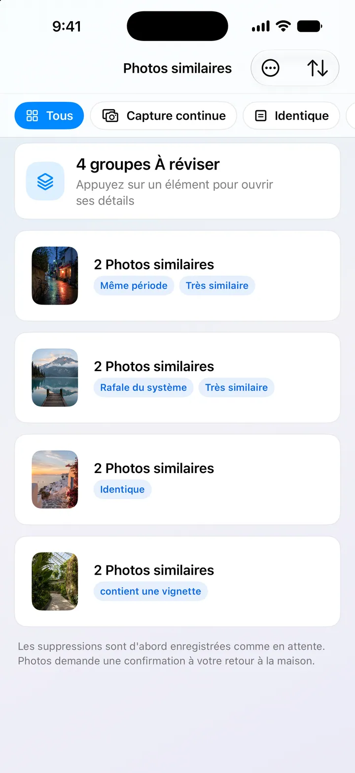 Regroupez précisément les photos similaires et trouvez la meilleure