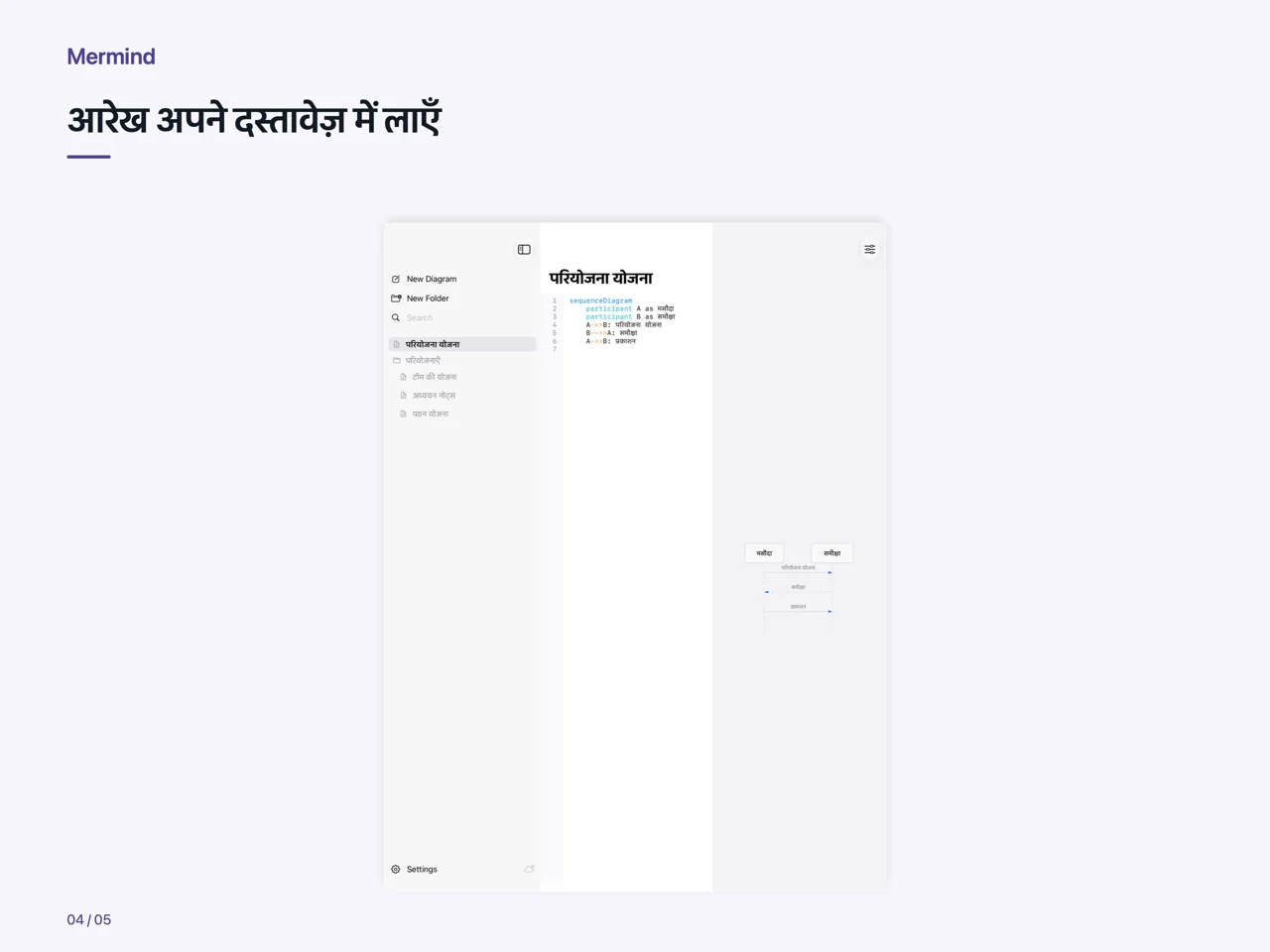 iPad · आरेख अपने दस्तावेज़ में लाएँ
