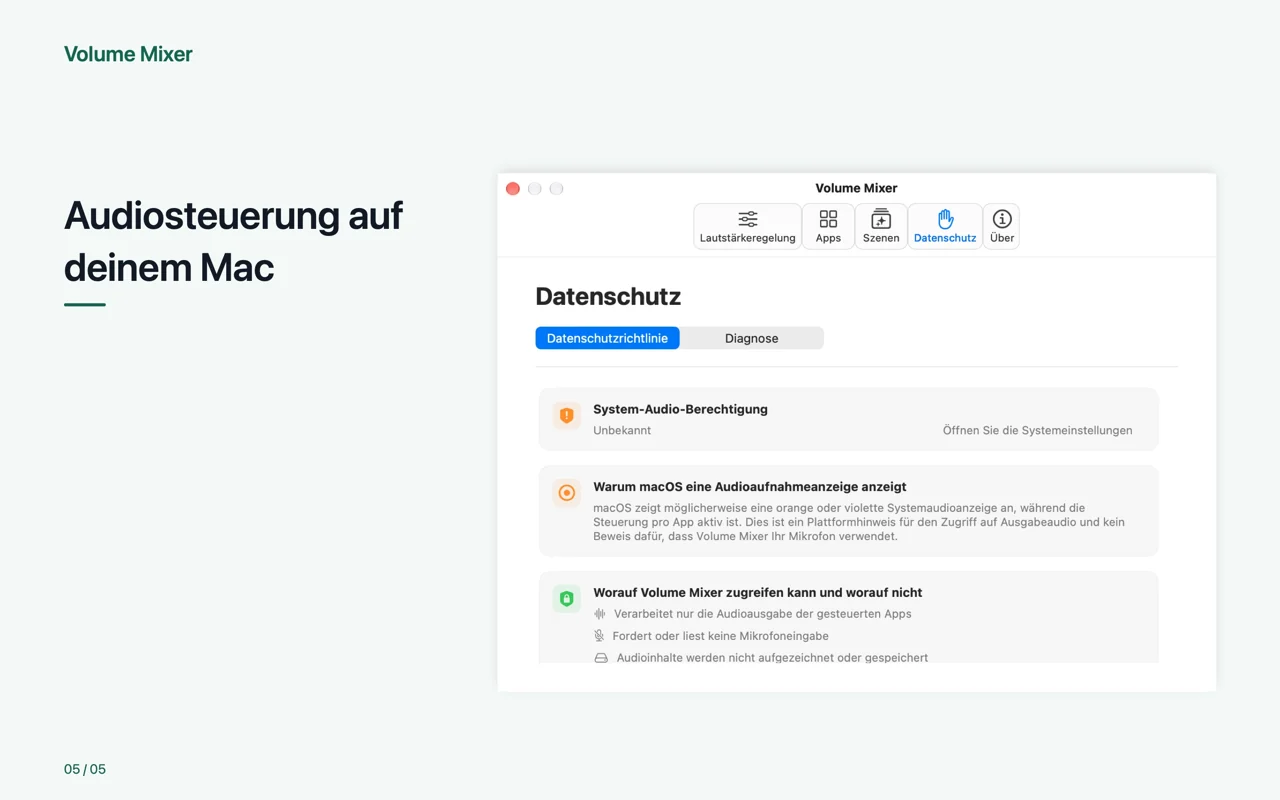 Mac · Audiosteuerung auf deinem Mac