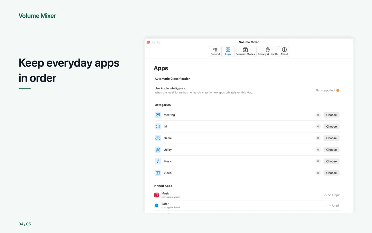 Mac · Keep everyday apps in order