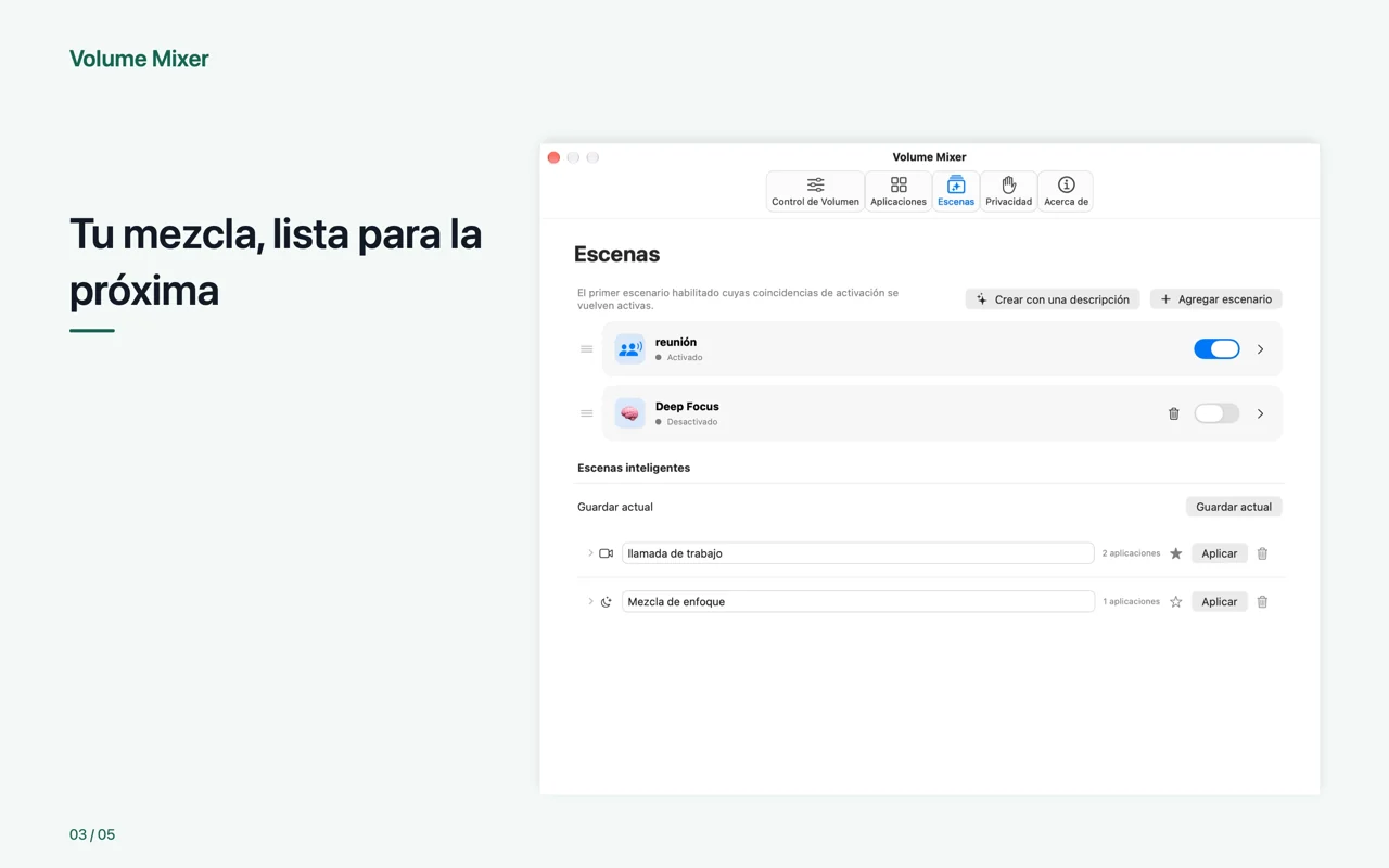 Mac · Tu mezcla, lista para la próxima